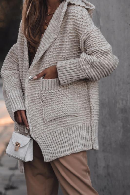 Cardigan Jacket Mid-length - WOMONA.COM