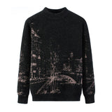 Long Sleeved Pullover Thick Sweater - WOMONA.COM