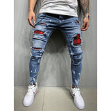 Men's paint jeans - WOMONA.COM