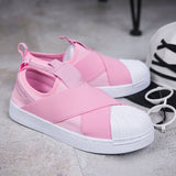 British Cross Strap Couple Sneakers For Men And Women - WOMONA.COM