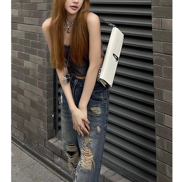 Hot Girl Straight Casual Pants - WOMONA.COM