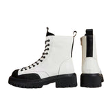 Lace-up Ankle Boots - WOMONA.COM