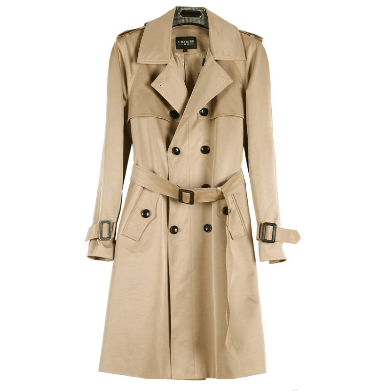 Men's Trench English Double-breasted Coat - WOMONA.COM