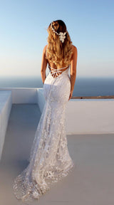 Sexy Lace Bridal Dress Women Wedding - WOMONA.COM