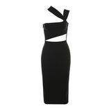 Fashion Solid Party Fashion Dress Women - WOMONA.COM