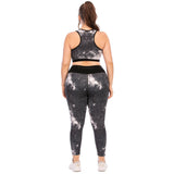 Workout Clothes Suit Plus Size Sports Bra - WOMONA.COM