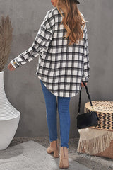 Casual Long Sleeve Woolen Shirt - WOMONA.COM