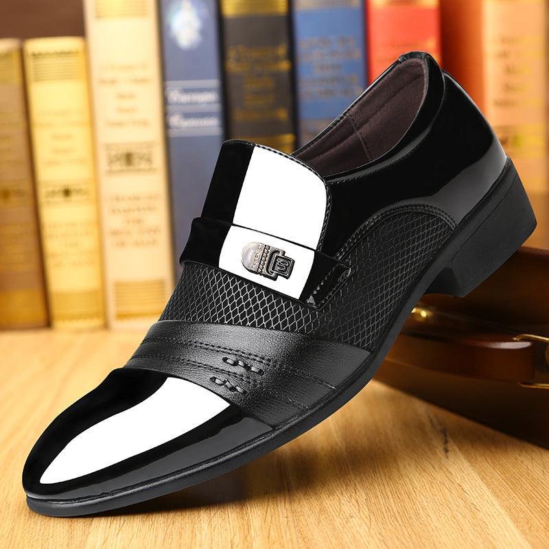 Casual Formal Wear Breathable Leather Shoes - WOMONA.COM