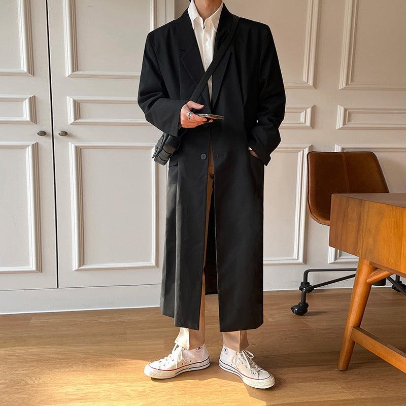 Trench Coat Men's Long Autumn New - WOMONA.COM