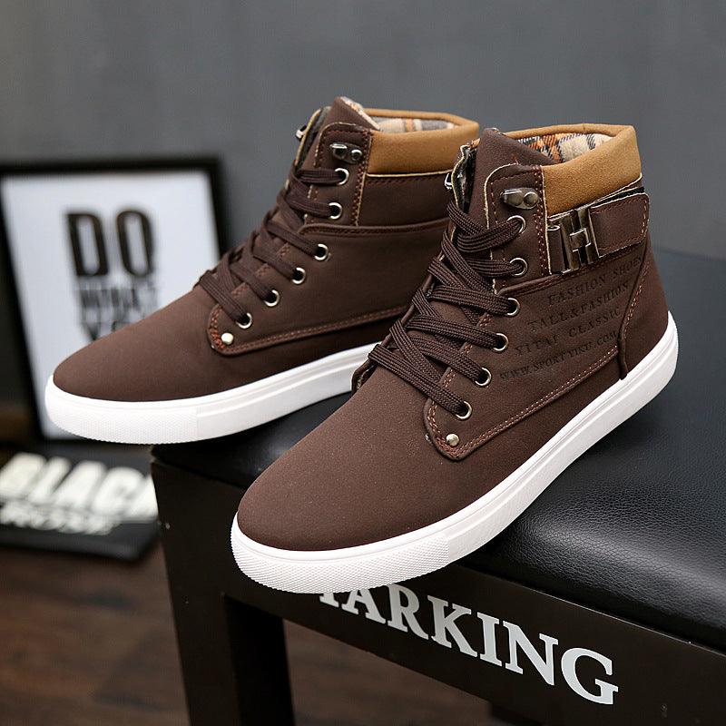 Martin Boots Men Lace-up Flat Shoes - WOMONA.COM