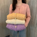 Knit Cardigan Women's Jacket - WOMONA.COM