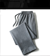 Men's Straight Knit Sweatpants - WOMONA.COM