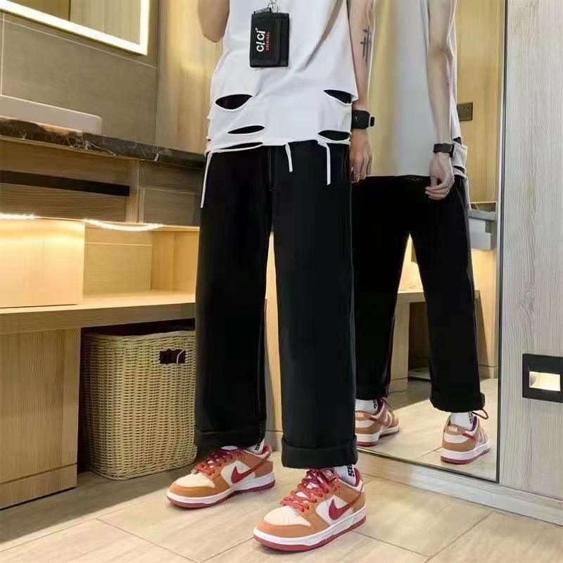 Men's Baggy Jeans – Light Blue or Black