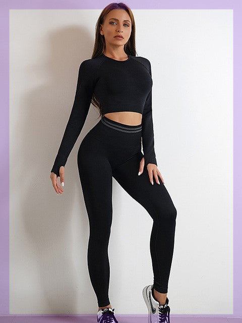 Seamless Sports Set For Women Workout Outfit - WOMONA.COM