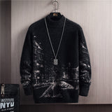 Long Sleeved Pullover Thick Sweater - WOMONA.COM