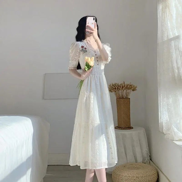 Niche Fairy Lace Dress - WOMONA.COM