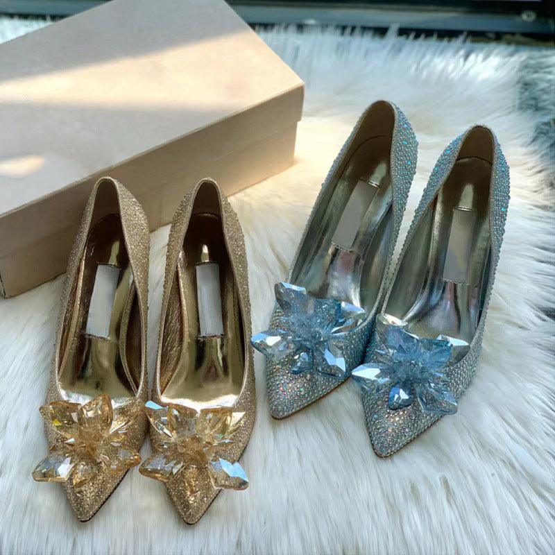 Rhinestone High Heels - WOMONA.COM