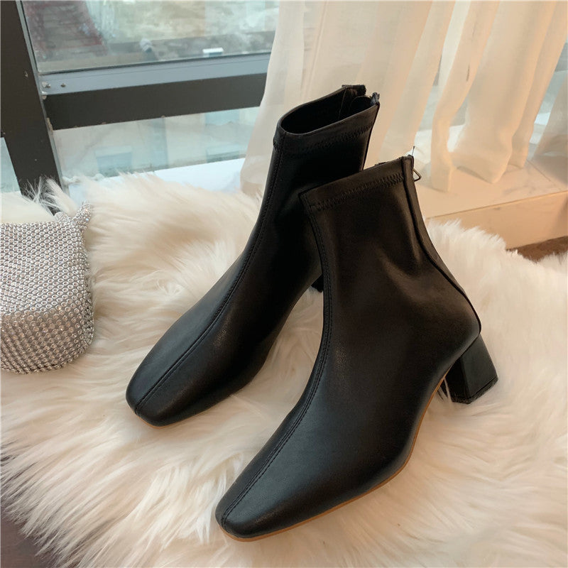 Soft Leather Comfortable Martin Boots - WOMONA.COM