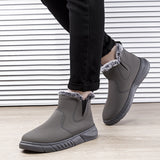 Winter Snow Boots Men Cutout Shoes - WOMONA.COM