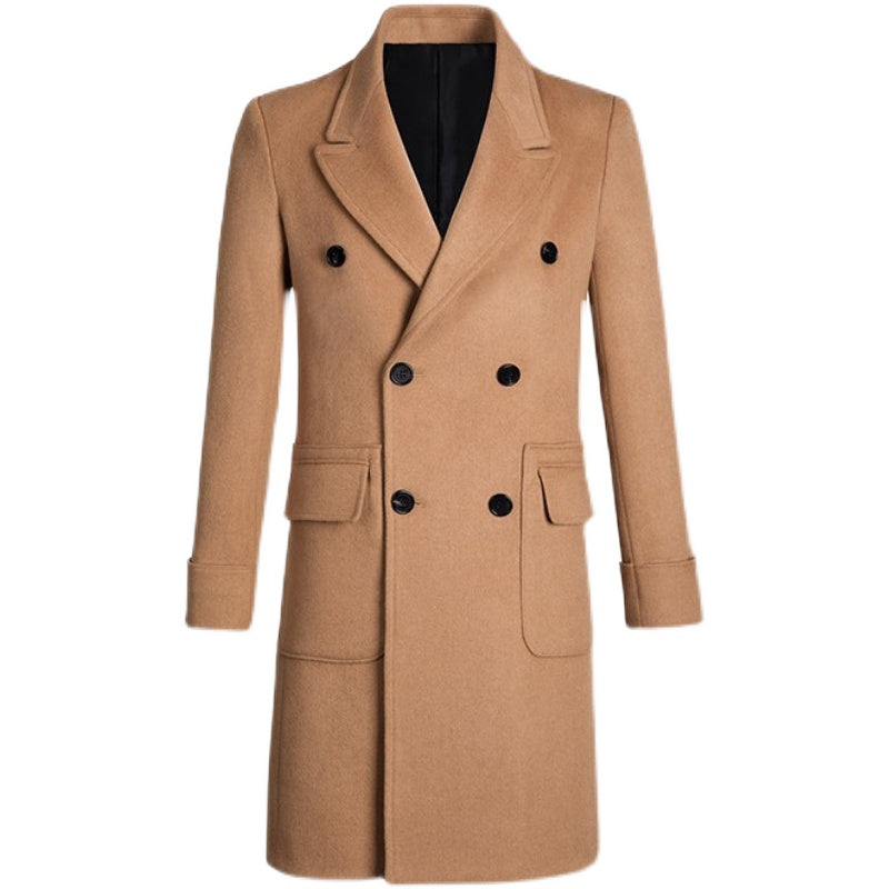 Winter Woolen Trench Coat - WOMONA.COM