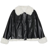 Hong Kong Flavor Thick Lamb Fur jacket - WOMONA.COM