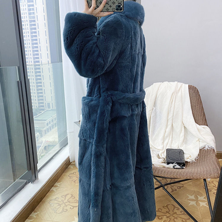 Faux Fur Coat Mid-length Coat - WOMONA.COM