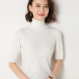 Short-sleeved Sweater - WOMONA.COM