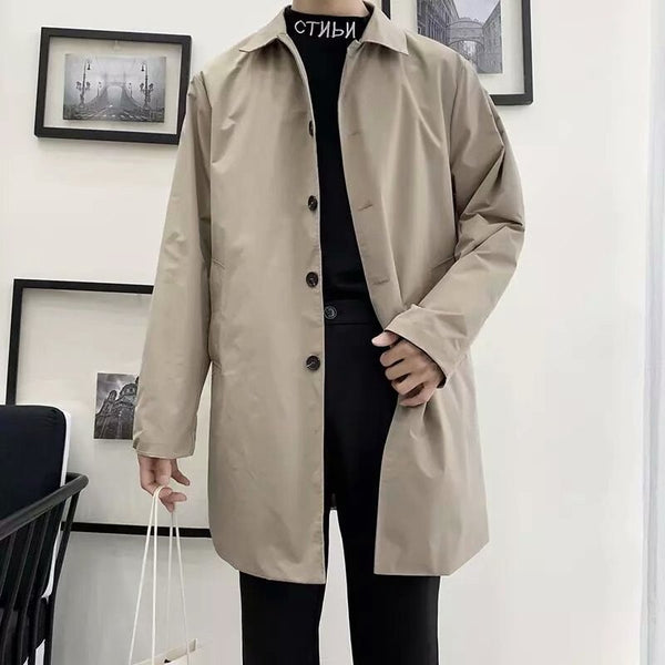 Men's  Trench Coat - WOMONA.COM