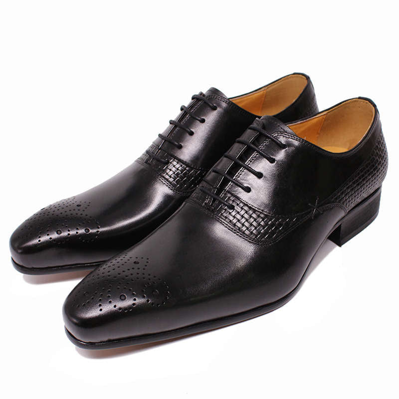 Business Men's Formal Leather Shoes - WOMONA.COM