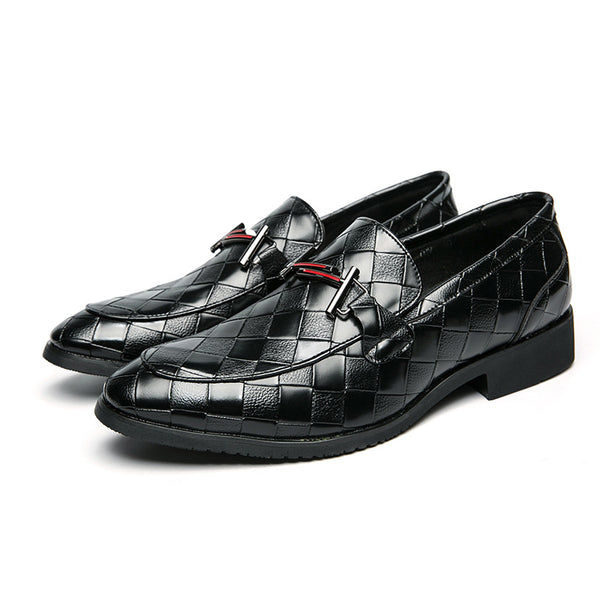 Rubber Low-top Formal Leather Shoes - WOMONA.COM