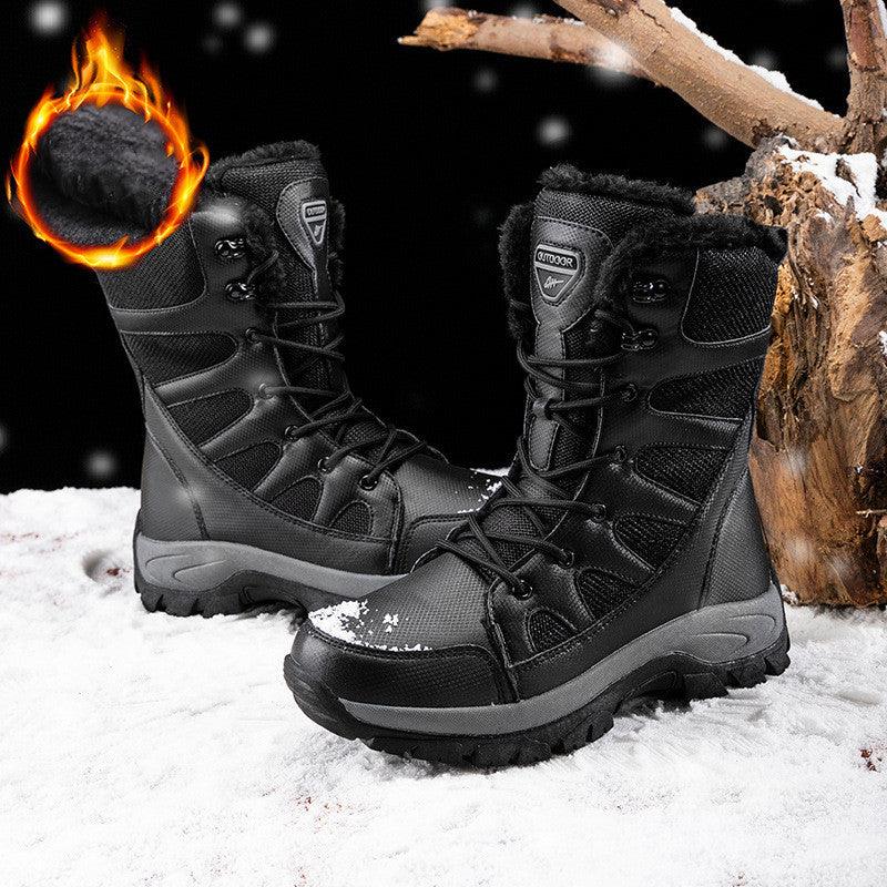 Winter Plus Velvet Army Boots Men's - WOMONA.COM
