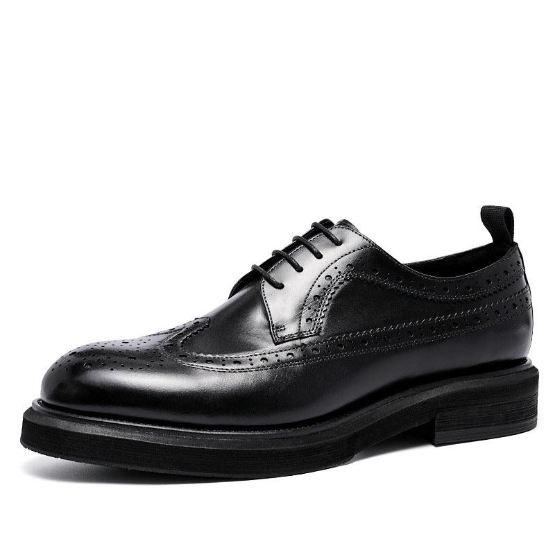 Casual Formal Wear Wear-resistant Leather Shoes - WOMONA.COM