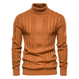 Men's Casual Warm Striped Sweater - WOMONA.COM