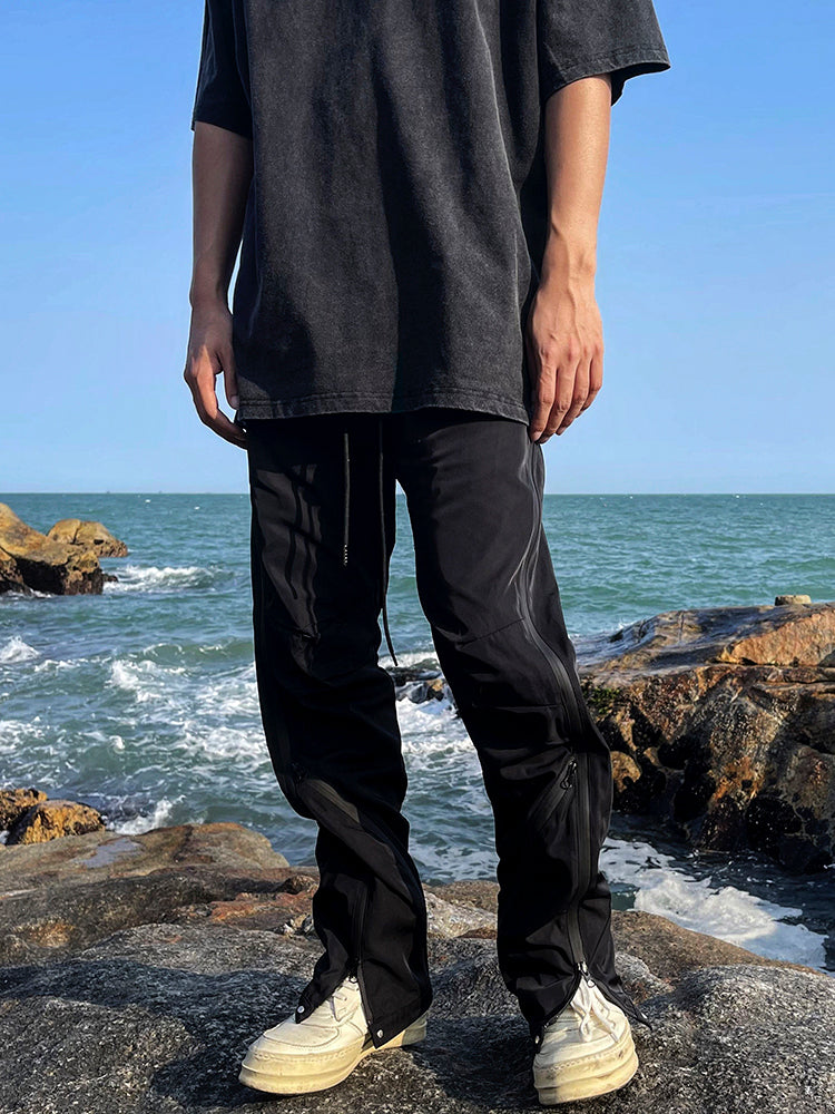 Straight-leg Cargo Sweatpants - WOMONA.COM