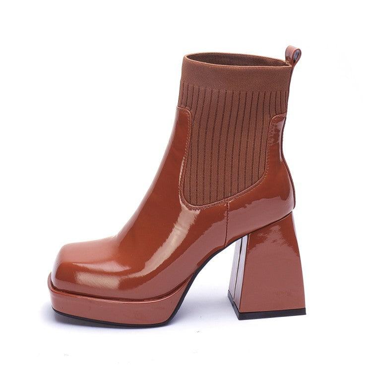 High-heeled Ankle Boots - WOMONA.COM