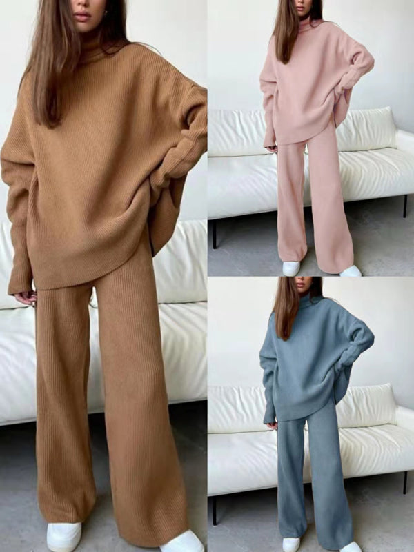 Long Sleeve Wide Leg Pants For Women - WOMONA.COM