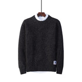 Men's Crew Neck Sweater - WOMONA.COM