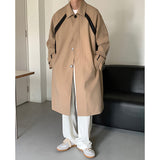 Men's Mid-Length Trench Coat - WOMONA.COM