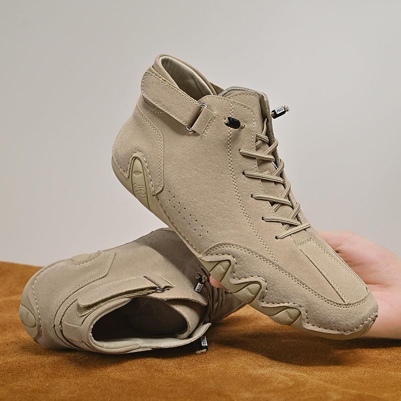 Velcron Fashion Lace-up Sneakers - WOMONA.COM