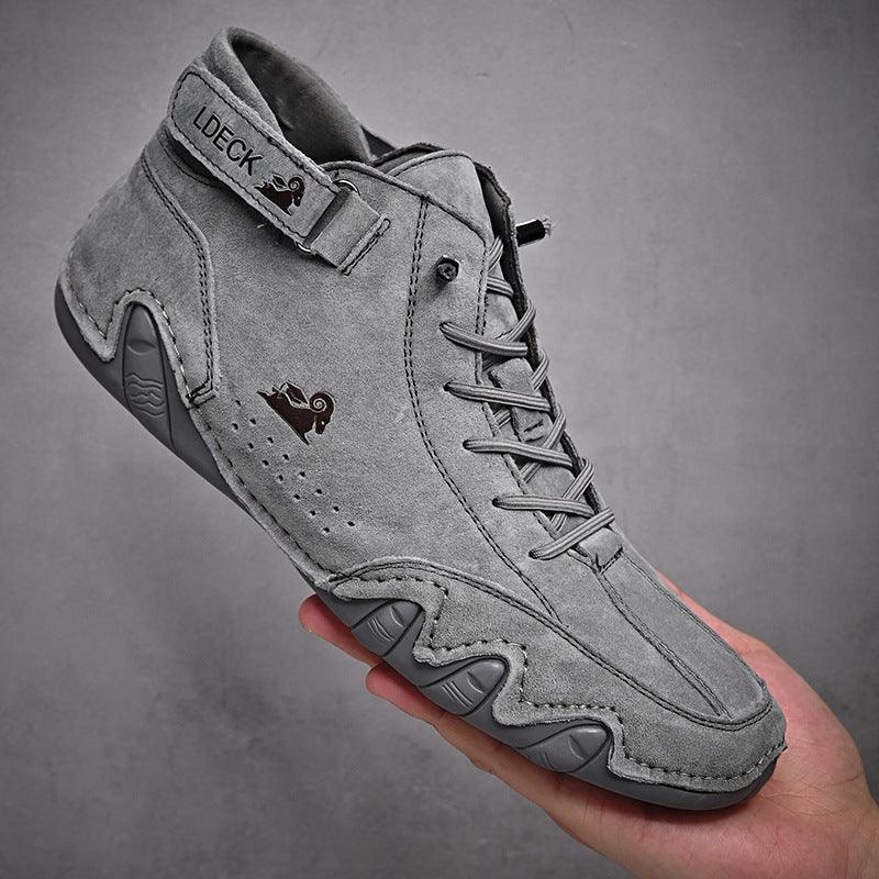 Velcron Fashion Lace-up Sneakers - WOMONA.COM