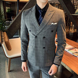 Men's Casual Business Suit Three-piece - WOMONA.COM