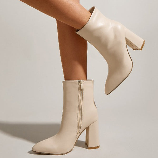 High-heeled Martin Boots - WOMONA.COM