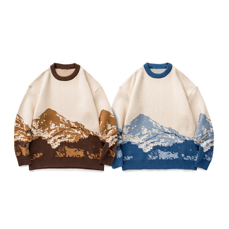 Snow Mountain Sweater Men - WOMONA.COM