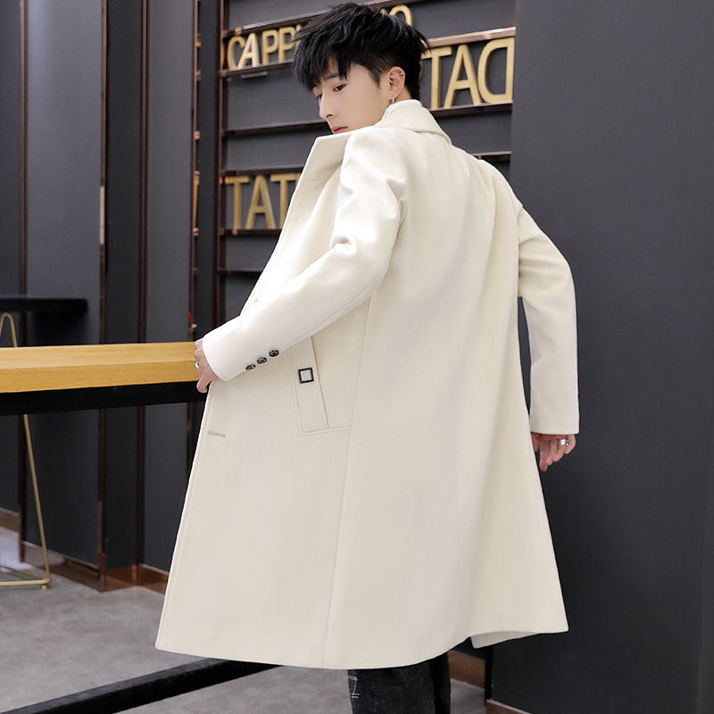 Mid-length Trench Coat Men's - WOMONA.COM