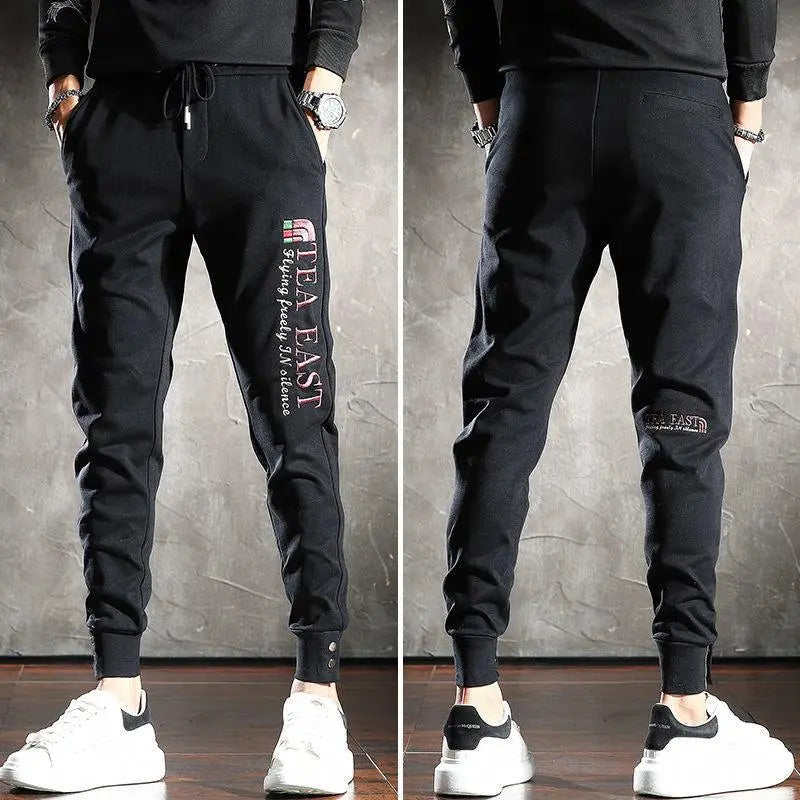 Men's Casual Cotton Plus Size Sweatpants - WOMONA.COM