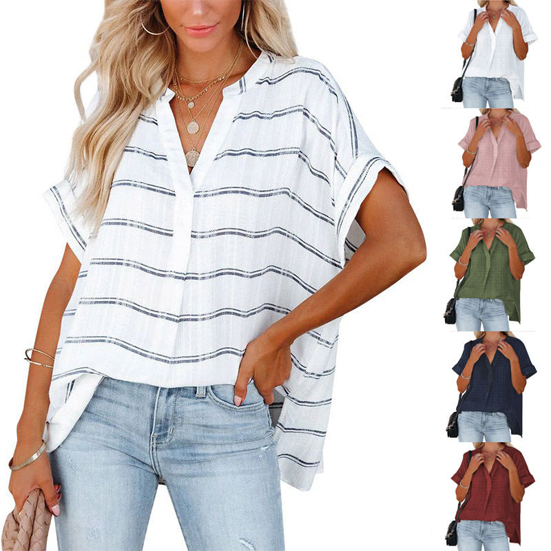 Summer Loose Shirt For Women - WOMONA.COM