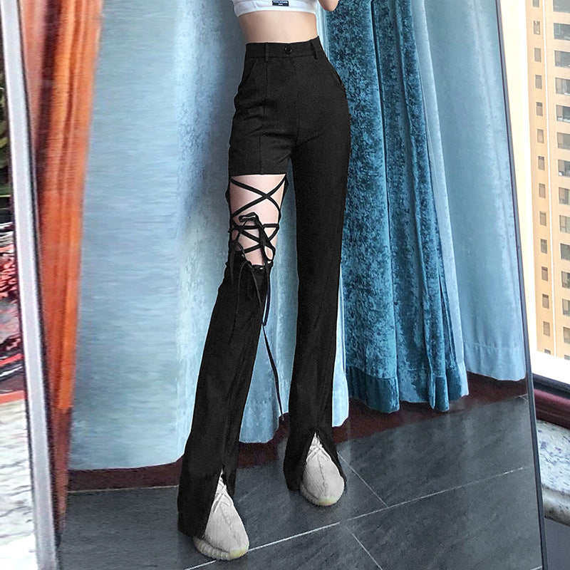 Leggings Waist Trousers - WOMONA.COM