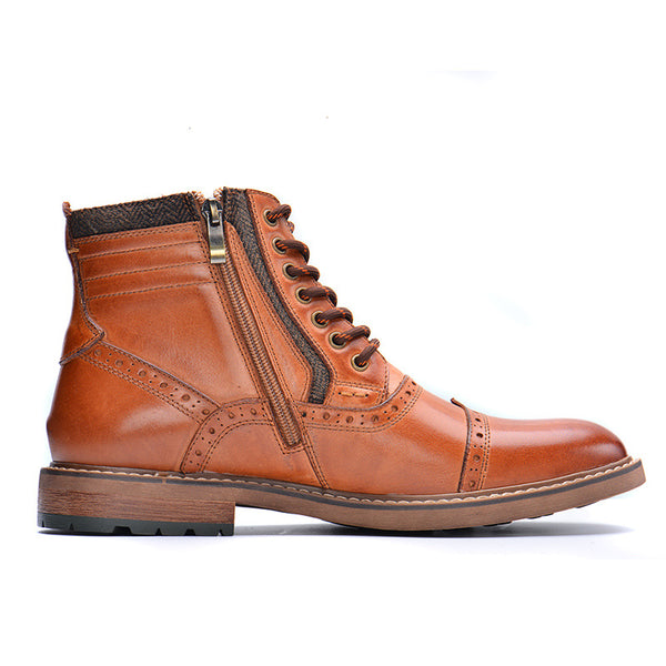 Men  Casual High Top Martin Boots - WOMONA.COM