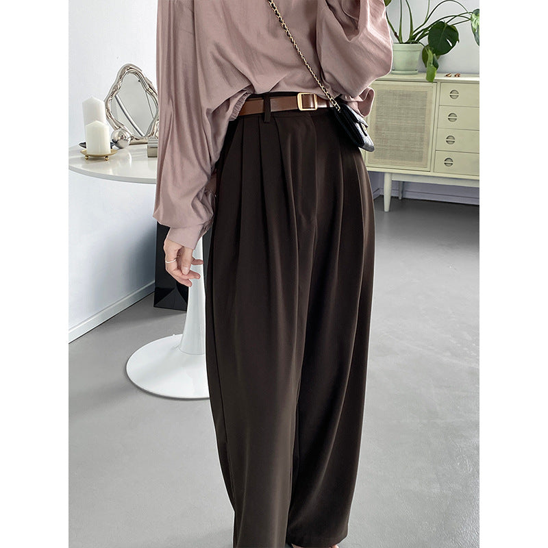 Wide Leg Trousers - WOMONA.COM