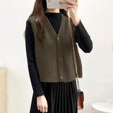 Cantilevered Sweater Waistcoat - WOMONA.COM